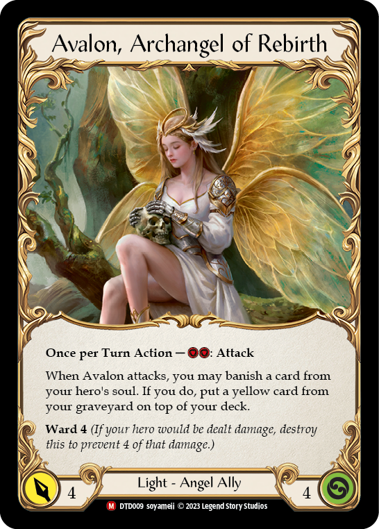 EN】Figment of Rebirth // Avalon, Archangel of Rebirth(Yellow) [DTD009