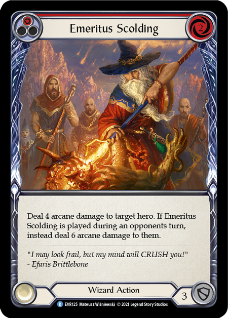 その他 FaB Emeritus Scolding Red CF TNP007 □1st【EN】Emeritus Scolding(Red) [EVR125]