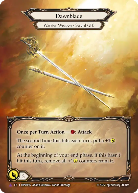 FAB 黎明剣/Dawnblade MPW MCF英語版 EN】〈CF〉Dawnblade/黎明剣[Full Art] [MPW156]