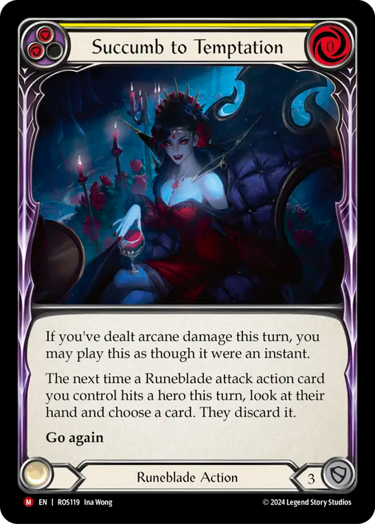 EN】Succumb to Temptation/誘惑への屈服(Yellow) [ROS119]