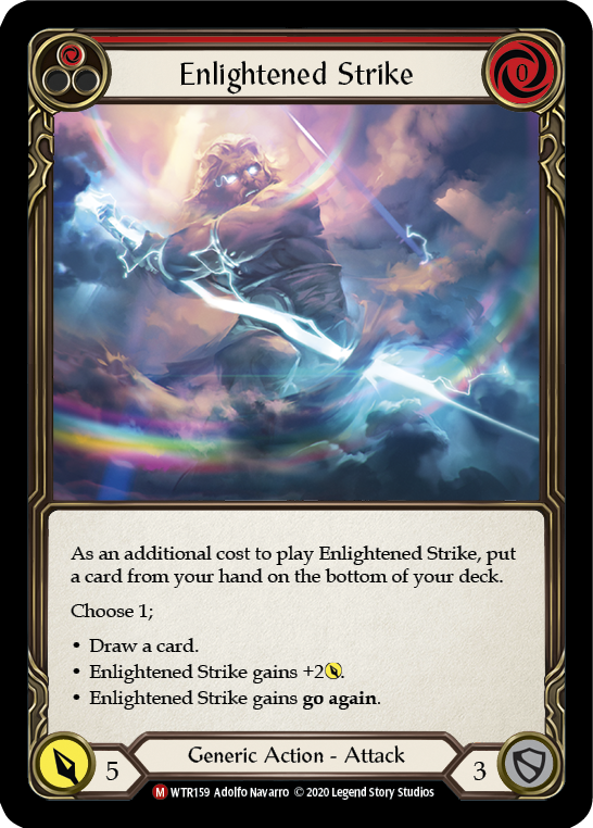 □Unl【EN】〈RF〉Enlightened Strike(Red) [WTR159]