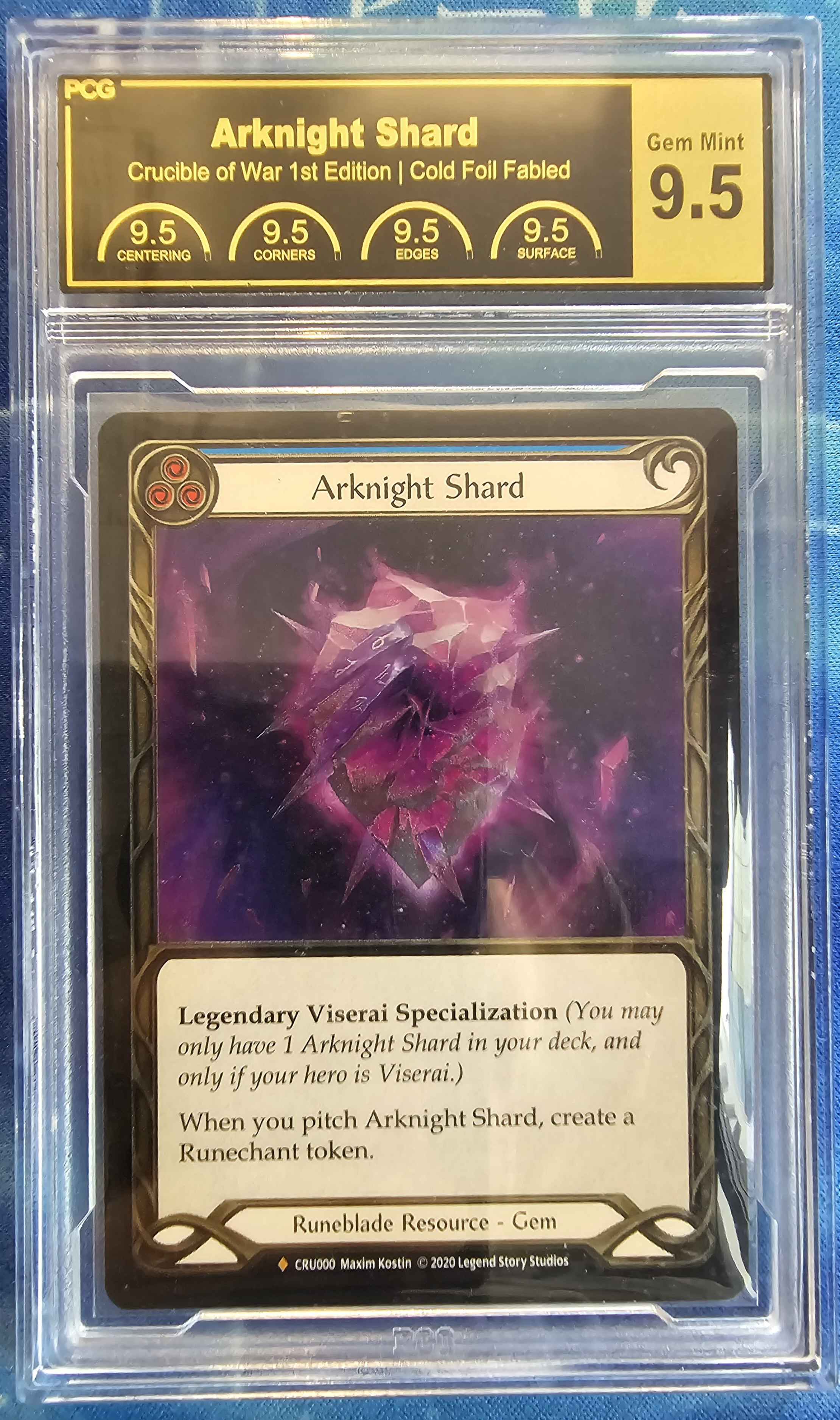 □1st【EN】〈CF〉Arknight Shard(Blue) [CRU000] PCG9.5 #1