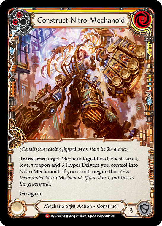 EN】〈RF〉Construct Nitro Mechanoid // Nitro Mechanoid(Yellow EN】〈RF〉Construct Nitro Mechanoid // Nitro Mechanoid(Yellow