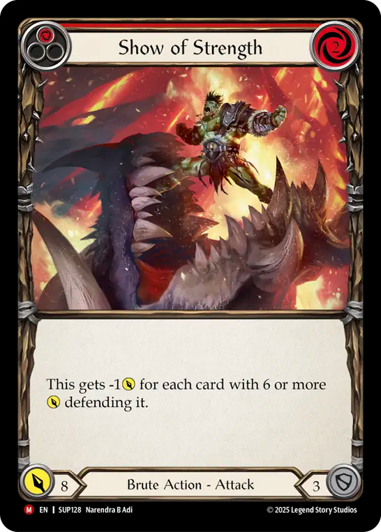 EN】Show of Strength/強さの誇示(Red) [SUP128]